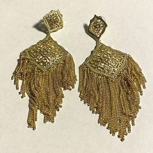 Gold Filigree Statement Earrings